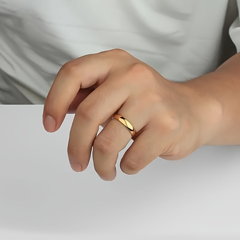 Stainless Steel 4mm Romance Style Ring